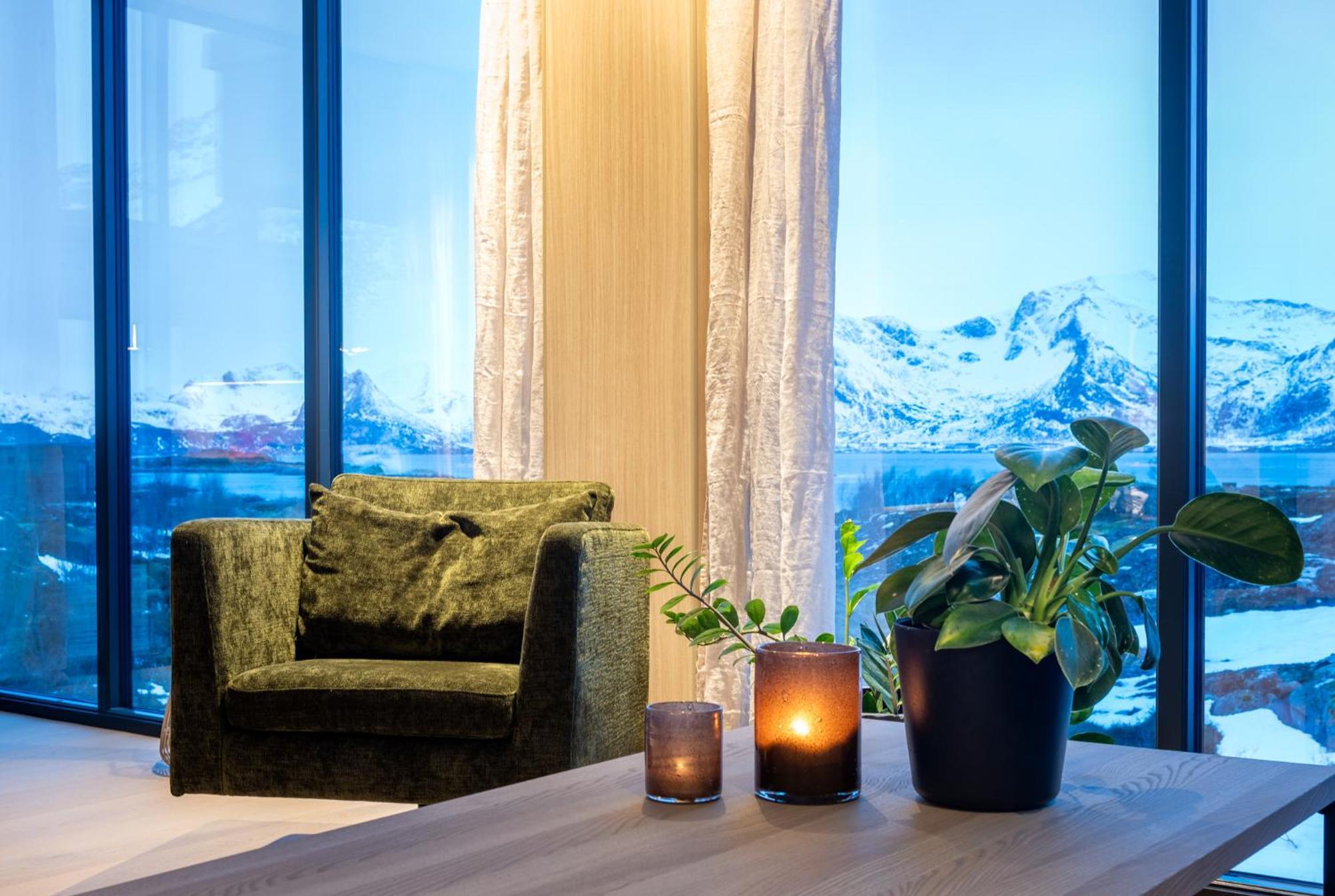 New Luxury Cabin Near Henningsvaer Lofoten Kleppstad Εξωτερικό φωτογραφία